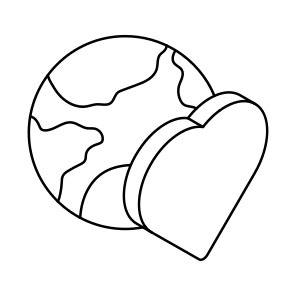 Global Heart, Global Love, Global Affection, Worldwide Love, Worldwide Affection icon