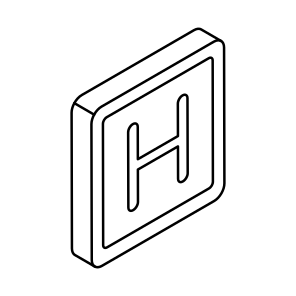 Hospital Sign, Hospital Symbol, H Letter, Signage, Emergency Sign icon