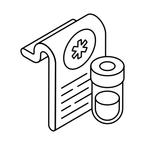 Prescription, Medical Report, Rx, Medical Instruction, Medical Recommendations,vectors icon