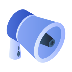 Megaphone, Loudspeaker, Announcement, Campaign, Advertisement, icon