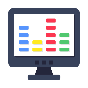 Monitor, Computer, Screen, Display, Desktop,icons icon