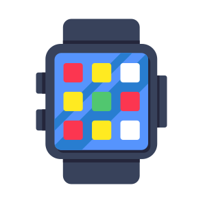 Smartwatch, Smartband, Wristwatch, Smart Technology, Wearable Tech icon