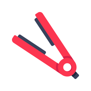 Straightener, Iron, Curling, Hair Tool, Hairdresser icon
