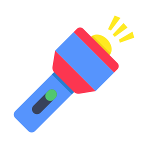 Torch, Flashlight, Electric Light, Portable Light, Beacon icon