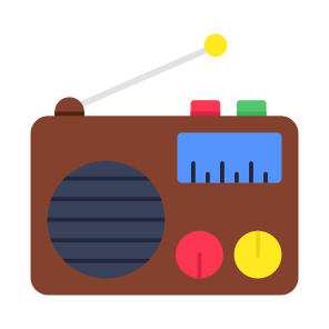 Vintage Tape Recorder, Musical Device, Radio, Retro Gadget, Cassette Player icon