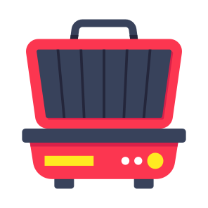 Waffle Maker, Waffle Machine, Sandwich Maker, Electronic, Kitchen Appliance icon