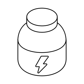 Vitamin Bottle, Vitamin Jar, Supplement, Protein Bottle, Pill Bottle icon