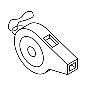 Whistle, Shrill Sound, Blare, Referee Whistle, Loud Sound icon