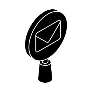Search Mail, Email, Correspondence, Letter, Envelope icon