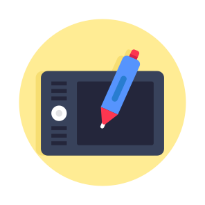 Pen Tablet, Digitizer, Graphic Tablet, Drawing Tablet, Digital Artboard icon