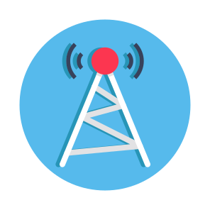 Signal Tower, Cell Tower, Cell Phone Tower, Transmitter Antenna, Network Tower icon