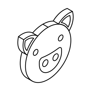 Pork, Pig, Animal, Creature, Specie icon