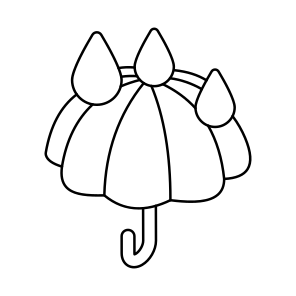 Umbrella, Canopy, Sunshade, Rainshade, Bumbershoot, icon