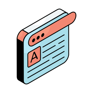 Content, Writing, Article, Copywriting, Blog, Icon, Vector, Flat, Website, Webpage icon