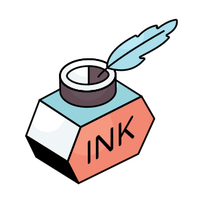 Inkpot, Ink Bottle, Ink Container, Inkwell, Inkstand icon