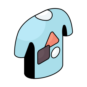 Shirt, Cloth, Apparel, Attire, Garment, Icon, Vector, Flat, Accessory, icon