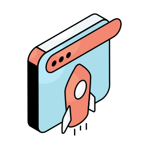 Web Startup, Web Launch, Initiation, Mission,  Commencement icon