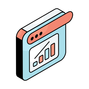 Web Statistics, Infographic, Online Chart, Online Graph, Online Data Analytics icon