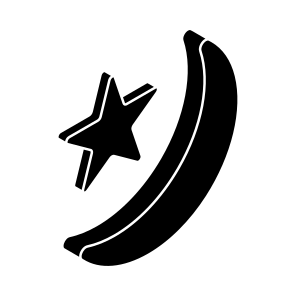 Moon With Star, Crescent, Night, Nighttime, Night Mode icon