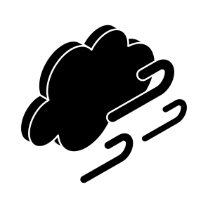 Windy Weather, Forecast, Windy Cloud, Meteorology, Wind Storm icon