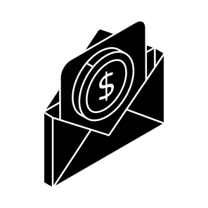 Money Email, Money Mail, Money Envelope, Money Letter, Money Message icon