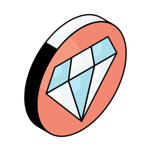 Diamond, Jewel, Crystal, Carbon Alloy, Gemstone icon