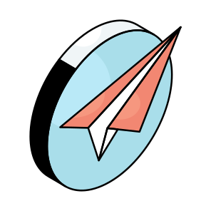 Paper Plane, Folded Paper, Send Message, Send Mail, Plane icon