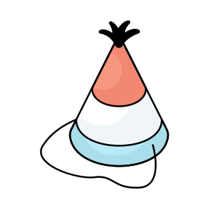 Party Hat, Part Cap, Birthday Hat, Headwear, Party Supplies icon