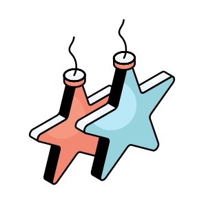 Shining Stars, Stars, Decorative Star, Christmas Decoration, Xmas Decor, Icon icon