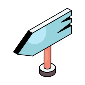 Sign Board, Signage, Roadboard, Guideboard, Guidepost icon