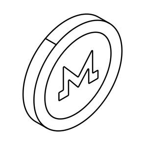 Monero Coin, Cryptocurrency, Meonero Token, Currency, Money icon