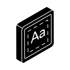 Photoshop Tool, Font Tool, Font Size, Font Measurement, Illustrator Tool icon