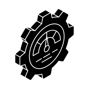 Speed Optimization, Speed Test, Speed Management, Speed Analysis, Speedometer icon