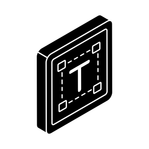 Text Tool, Resize Tool, Designing Tool, Graphic Tool, Illustrator Tool, icon