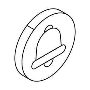Bell, Alarm, Notification, Mute, Sound icon