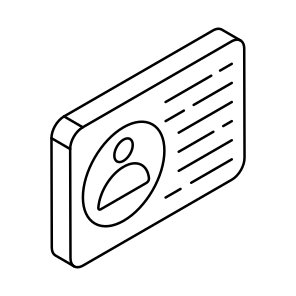 Id Card, Identification Card, Identity Card, I'd Badge, Membership Card icon