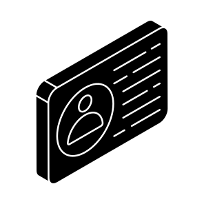 Id Card, Identification Card, Identity Card, I'd Badge, Membership Card icon