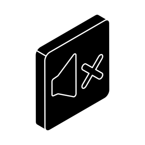 Speaker Off, Mute, No Sound, No Volume, No Music icon