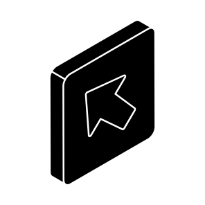 Upward Left Corner Arrow, Arrowhead, Pointing Arrow, Directional Arrow, Navigation Arrow icon