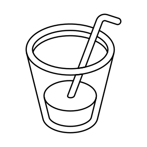 Drink, Glass, Beverage, Straw, Juice icon