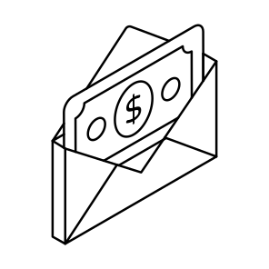 Money Envelope, Cash Envelope, Currency Envelope, Letter, Email icon