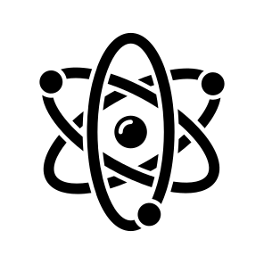 Atom, Science, Physics, Electron, Proton, icon