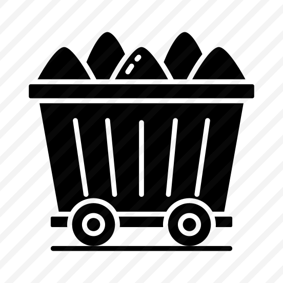 Coal Wagon, Coal Transport, Coal Cart, Coal Trolley, Mining Trolley  preview