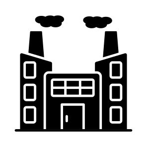 Factory, Industry, Refinery, Mill, Building, icon