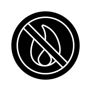 No Fire, No Flame, No Burning, No Combustion, Blaze icon