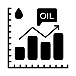 Oil Analytics, Infographic, Statistics, Oil Chart, Oil Graph icon