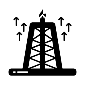 Oil Rig, Refinery, Drilling Oil Tower, Oil Pump Jack, Gad Flare icon