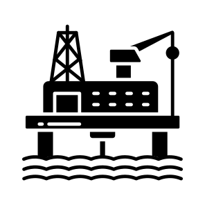 Oil Rig, Refinery, Oil Drilling, Offshore Oil, Oil Platform icon