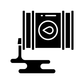 Oil Spill, Oil Slick, Oil Dumping, Chemical Spill, Oil Flowing icon