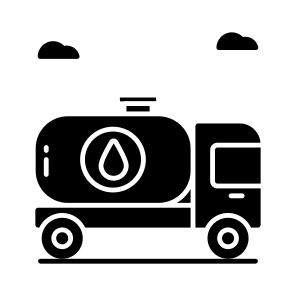 Oil Truck, Fuel Truck, Automobile, Vehicle, Transport icon